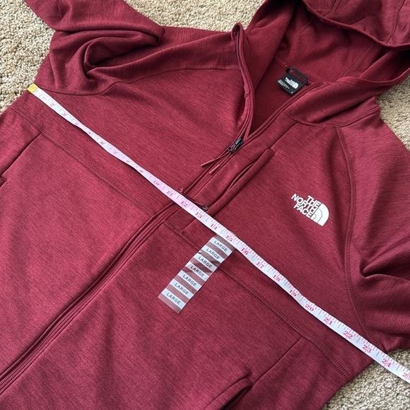 NWT The North Face Canyonlands Red White Zip Up Hooded Sweatshirt Jacket - Picture 9 of 10